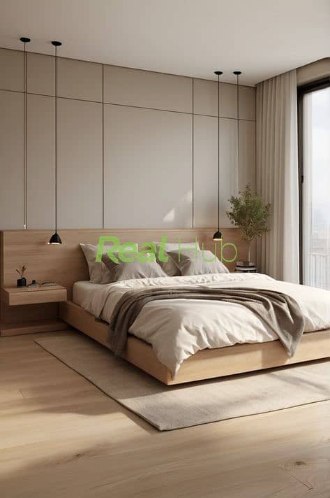 6 natural light1 Modern minimalist bedroom with…. jpg