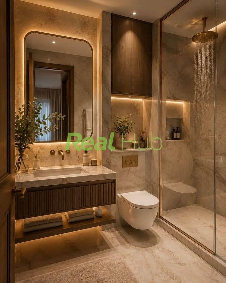 10 Small Space Luxury bathroom_ Minimalist Spa style bath. jpeg