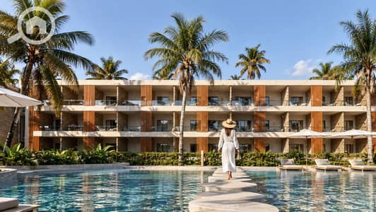 شاليه 2 غرفة نوم للبيع في العين السخنة، السويس - Tropical Resort Pool Stroll. png شاليه 2 غرفة نوم للبيع في العين السخنة، السويس - Tropical Resort Pool Stroll. png