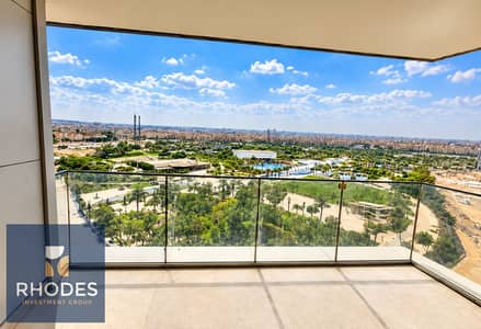 شقة 3 غرف نوم للبيع في الشيخ زايد، الجيزة - Modern Balcony Overlooking a Green Cityscape. png شقة 3 غرف نوم للبيع في الشيخ زايد، الجيزة - Modern Balcony Overlooking a Green Cityscape. png