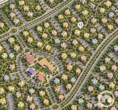 شقة 2 غرفة نوم للبيع في العاصمة الإدارية الجديدة، القاهرة - Pastel Suburban Masterplan with Pin 13. png شقة 2 غرفة نوم للبيع في العاصمة الإدارية الجديدة، القاهرة - Pastel Suburban Masterplan with Pin 13. png