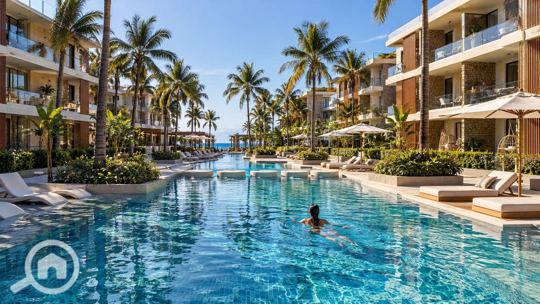 9 Sunlit Tropical Resort Pool by the Sea. png