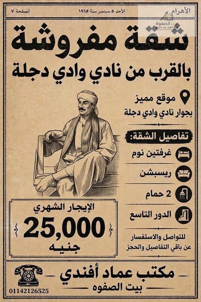 فلیٹ 2 غرفة نوم للايجار في زهراء المعادى، القاهرة - 200772. jpg فلیٹ 2 غرفة نوم للايجار في زهراء المعادى، القاهرة - 200772. jpg