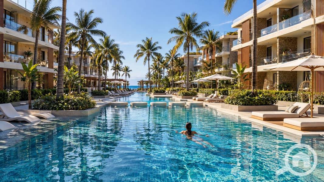 11 Sunlit Tropical Resort Pool by the Sea. png