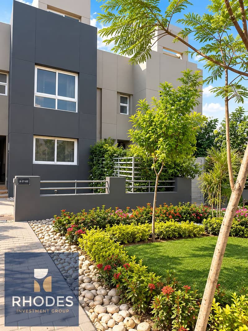8 Modern Townhouse with Lush Landscaping. png