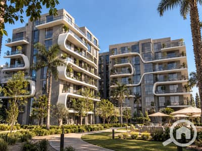 شقة 2 غرفة نوم للبيع في الشيخ زايد، الجيزة - Modern Curved-Frame Courtyard Residences. png