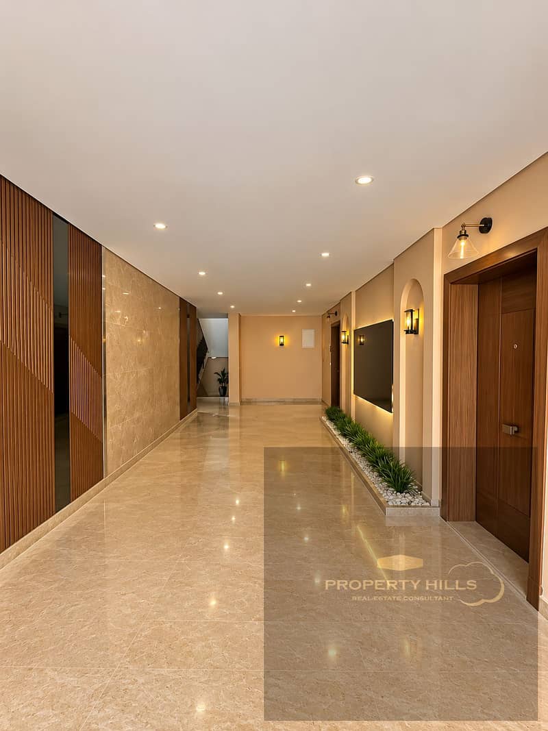 3 Luxurious Warm-Toned Marble Corridor. png