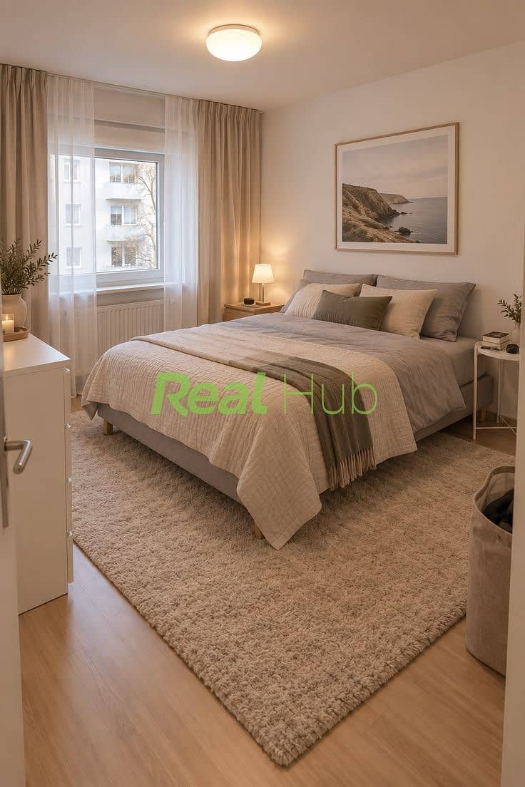 8 Cozy Bedroom with Rugs and Twin Bedside Lamps. jpeg