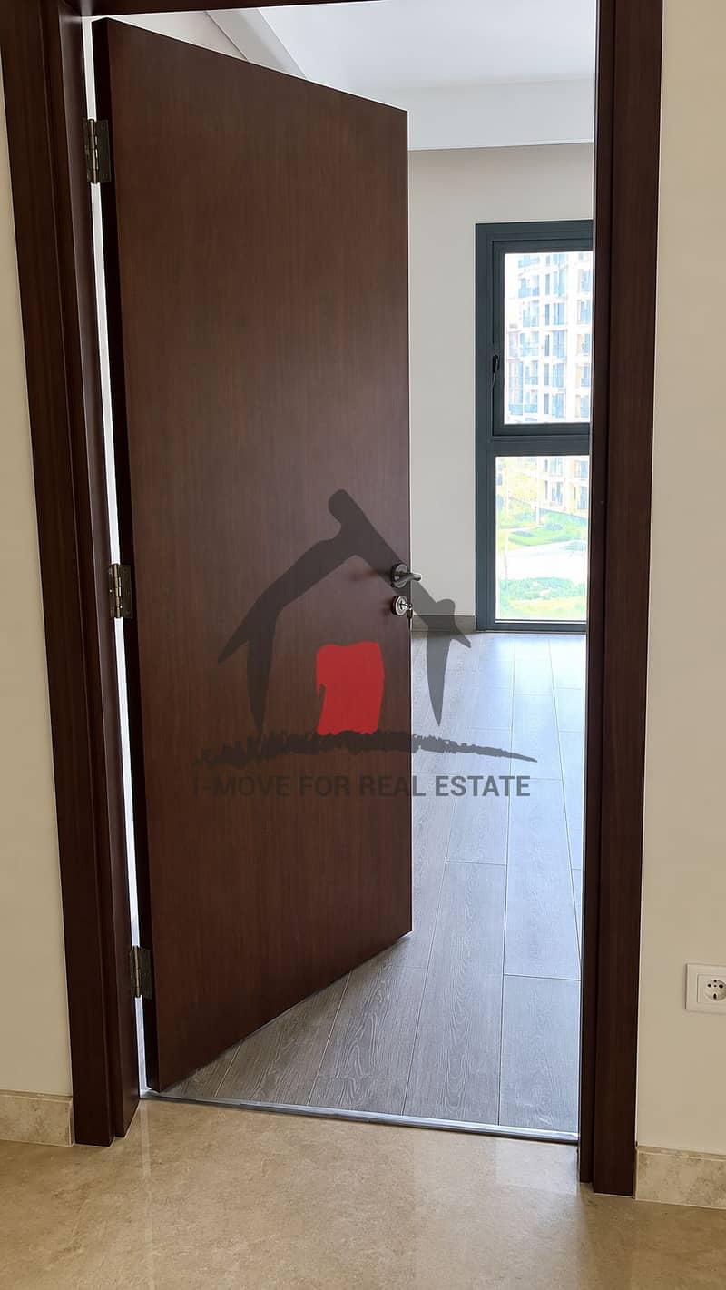 11 Modern Interior with Open Wooden Door. png