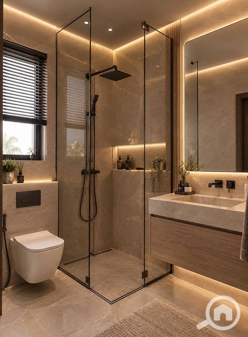 5 Warm Minimalist Luxury Bathroom. png