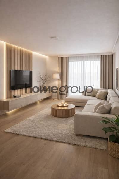 3 Bedroom Flat for Sale in New Cairo, Cairo - Minuimal Living Room design. jpeg 3 Bedroom Flat for Sale in New Cairo, Cairo - Minuimal Living Room design. jpeg