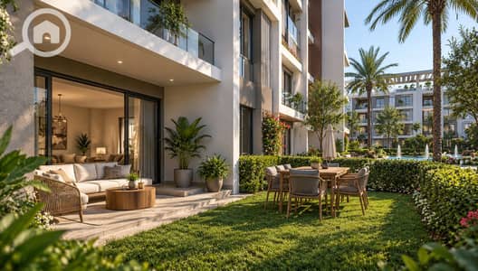 3 Bedroom Flat for Sale in Hadayek October, Giza - Luxurious Garden Terrace Apartment. png 3 Bedroom Flat for Sale in Hadayek October, Giza - Luxurious Garden Terrace Apartment. png