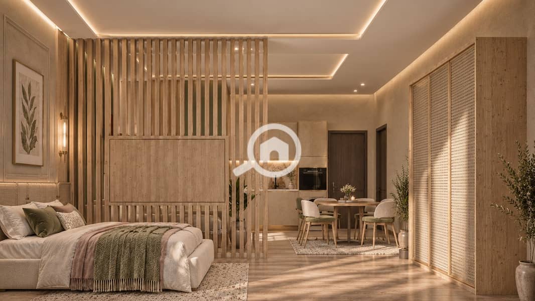 2 Warm Modern Botanical Loft Interior. png