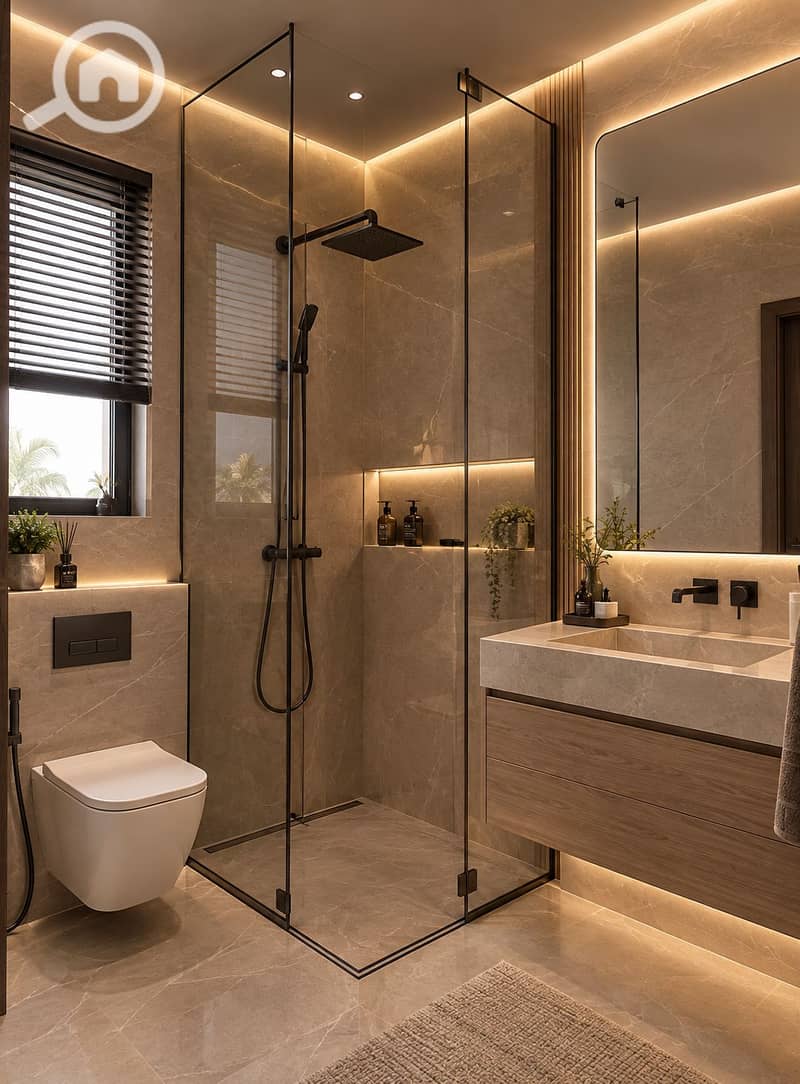 4 Warm Minimalist Luxury Bathroom. png