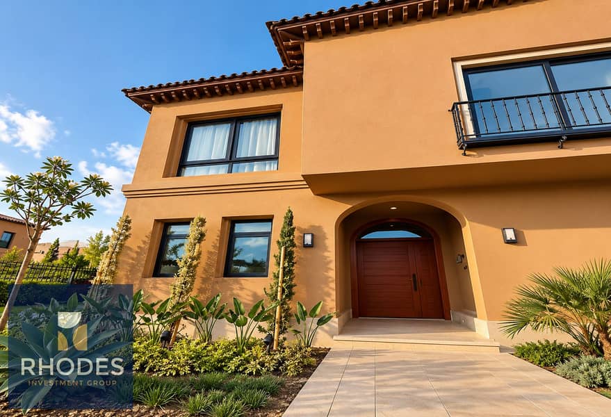5 Mediterranean Villa Entrance in Sunlight. png