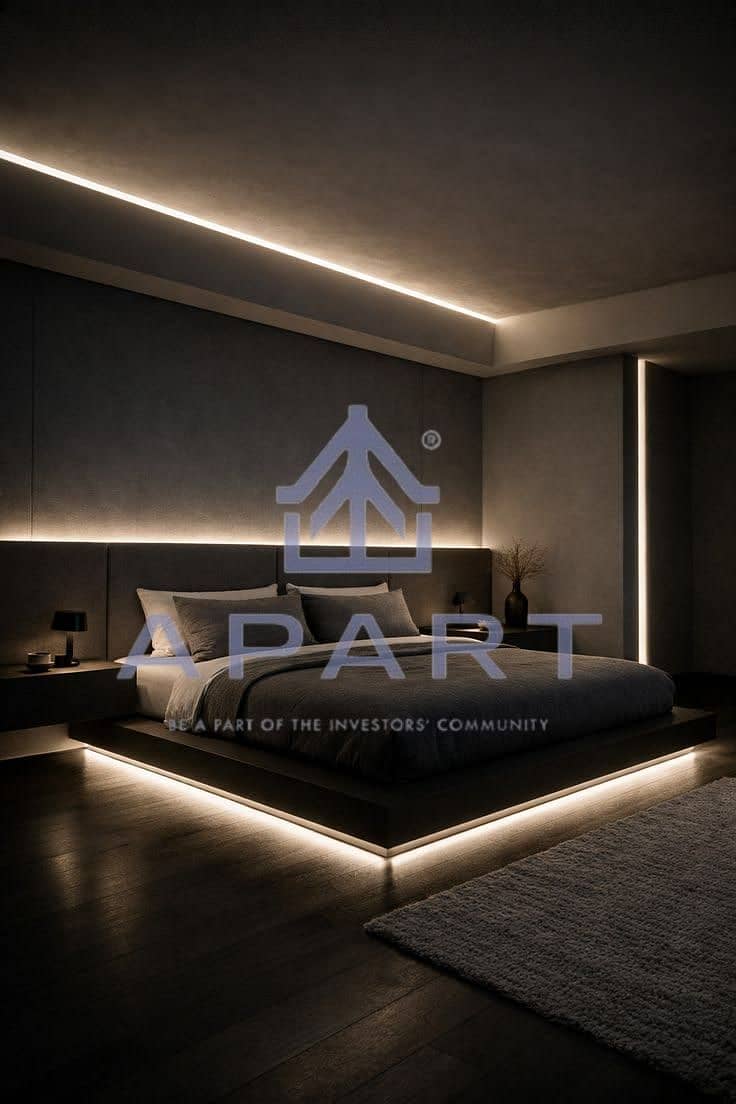 13 45+ Modern Floating Bed Frames with LED Lights _ Stylish Bedroom Ideas. jpg
