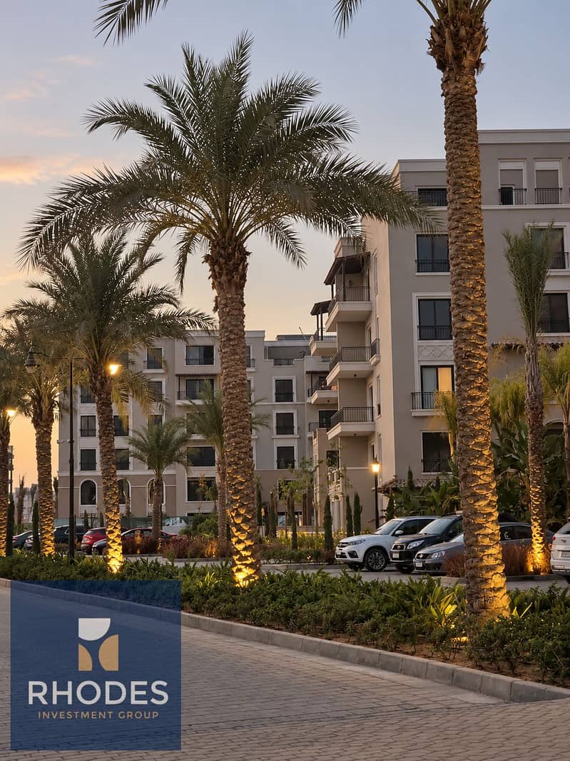 4 Dusk at a Modern Palm-Lined Residence. png