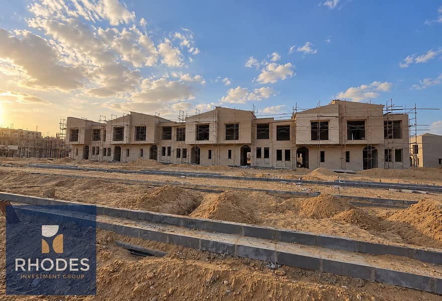 6 Golden-Hour Townhouse Construction Site. png